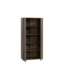 Mehrzweckschrank >TEMPRA2< 2 Türen, 4 Böden, Old-Wood Vintage Dekor - 73,7x149,5x34,8cm (B/H/T)