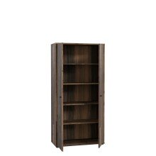 Mehrzweckschrank >TEMPRA2< 2 Türen, 4 Böden, Old-Wood Vintage Dekor - 73,7x149,5x34,8cm (B/H/T)