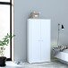 Mehrzweckschrank >TEMPRA2< 2 Türen, 4 Böden, weiss - 73,7x149,5x34,8cm (B/H/T)