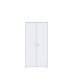 Mehrzweckschrank >TEMPRA2< 2 Türen, 4 Böden, weiss - 73,7x149,5x34,8cm (B/H/T)