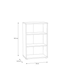 Regal >TEMPRA2< 2 Böden, Sonoma Eiche Dekor - 54x85,5x34,8cm (BxHxT)