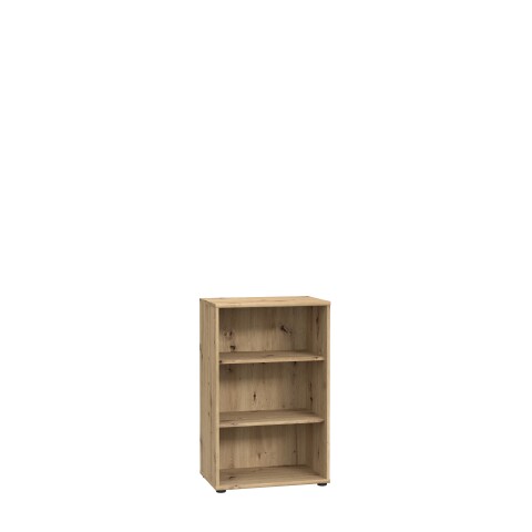 Regal >TEMPRA2< 2 Böden, in Artisan Eiche Dekor - 54x85,5x34,8cm (BxHxT)