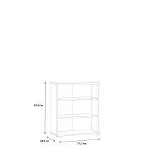 Regal >TEMPRA2< 2 Böden, in Weiss - 73,7x85,5x34,8cm (BxHxT)