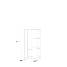 Regal >TEMPRA2< 2 Böden, in Weiss - 54x111,1x34,8cm (BxHxT)