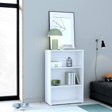 Regal >TEMPRA2< 2 Böden, in Weiss - 73,7x111,1x34,8cm (BxHxT)