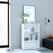 Regal >TEMPRA2< 2 Böden, in Weiss - 73,7x111,1x34,8cm (BxHxT)