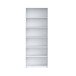 Regal >TEMPRA2< 5 Böden, in Weiss - 73,7x197,5x34,8cm (BxHxT)