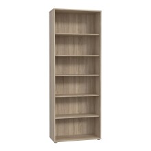 Bücherregal >TEMPRA2< 5 Böden, in Sonoma Eiche Dekor - 73,7x197,5x34,8cm (BxHxT)