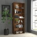 Regal >TEMPRA2< 5 Böden, Old-Wood-Vintage Dekor - 73,7x197,5x34,8cm (B/H/T)