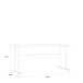 Schreibtisch >TEMPRA2< in Sonoma Eiche Dekor - 144x72x72cm (B/H/T)