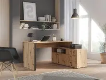 Eckschreibtisch >TEMPRA2< 3 Schübe, Artisan...
