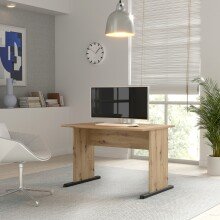 Schreibtisch >TEMPRA2< in Artisan Eiche Dekor -...