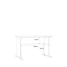Schreibtisch >TEMPRA2< in Artisan Eiche Dekor - 108x72x72cm (B/H/T)