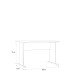 Schreibtisch >TEMPRA2< in Artisan Eiche Dekor - 108x72x72cm (B/H/T)