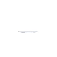 Eckverbindungsplatte >TEMPRA2< Verkettungsplatte für Schreibtische, weiss - 72x2,2x72cm (B/H/T)