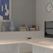 Eckverbindungsplatte >TEMPRA2< Verkettungsplatte für Schreibtische, weiss - 72x2,2x72cm (B/H/T)