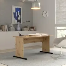 Schreibtisch >TEMPRA2< in Artisan Eiche Dekor -...