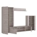 Wohnwand >BIG BANG< LED-Beleuchtung, 5 Türen, Sandeiche Dekor - 308,7x197,6x41,6cm (BxHxT)