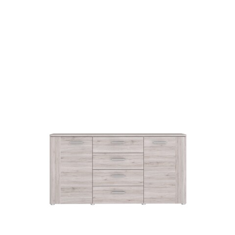 Sideboard >BIG BANG< 2 Türen, 4 Schübe, in Sandeiche  - 159,6x82,4x41,6cm (BxHxT)