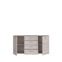Sideboard >BIG BANG< 2 Türen, 4 Schübe, in Sandeiche  - 159,6x82,4x41,6cm (BxHxT)