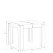 Kulissen-Esstisch >DINING< ausziehbar bis 180cm, Schlammeiche Dekor - 90/180x75,9x90,4cm (B/H/T)