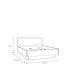 Bett >TULUZA< Liegefl. 160x200cm, Schwarz / Eiche Dekor - 165,5x98,5x206,3cm (B/H/T)