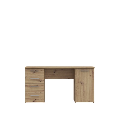 Schreibtisch >CANDLEKEEP< 1 Tür, 4 Schübe, in Artisan Eiche Dekor - 145,2x76,3x60cm (BxHxT)