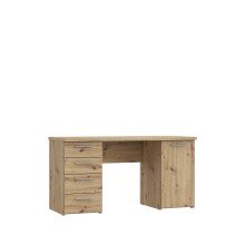 Schreibtisch >CANDLEKEEP< 1 Tür, 4 Schübe, in Artisan Eiche Dekor - 145,2x76,3x60cm (BxHxT)