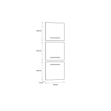Türfront >CANDLEKEEP< (3-Stk) in Weiss  - 32,4x36,4x1,5cm (BxHxT)
