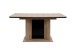 Esstisch >Varona< ausziehbar bis 200cm, Artisan Oak Dekor / Schwarz - 160/200x76x90 cm (B/H/T)