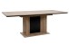 Esstisch >Varona< ausziehbar bis 200cm, Artisan Oak Dekor / Schwarz - 160/200x76x90 cm (B/H/T)