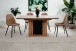 Esstisch >Varona< ausziehbar bis 200cm, Artisan Oak Dekor / Schwarz - 160/200x76x90 cm (B/H/T)