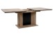 Esstisch >Varona< ausziehbar bis 200cm, Artisan Oak Dekor / Schwarz - 160/200x76x90 cm (B/H/T)