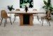 Esstisch >Varona< ausziehbar bis 200cm, Artisan Oak Dekor / Schwarz - 160/200x76x90 cm (B/H/T)