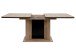 Esstisch >Varona< ausziehbar bis 200cm, Artisan Oak Dekor / Schwarz - 160/200x76x90 cm (B/H/T)