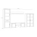 Wohnwand >BOHOL< (4-teilig) Riviera Eiche Dekor / Navy Eiche - 362,5x205,4x42cm (BxHxT)