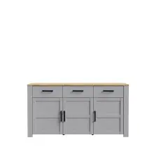 Sideboard >BOHOL< 3 Üren, 3 Schübe,...