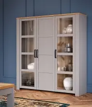 Stauraumvitrine >BOHOL< 3 Türen, Riviera Eiche...