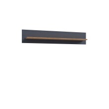 Wandboard >BOHOL< in Riviera Eiche Dekor / Navy Eiche - 160x29,6x21,9cm (BxHxT)