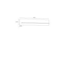 Wandboard >BOHOL< in Riviera Eiche Dekor / Navy Eiche - 160x29,6x21,9cm (BxHxT)