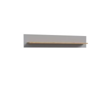 Wandboard >BOHOL< in Riviera Eiche Dekor / Eiche grau - 160x29,6x21,9cm (BxHxT)