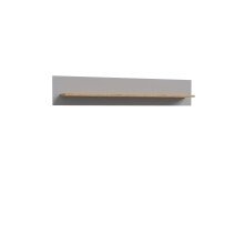Wandboard >BOHOL< in Riviera Eiche Dekor / Eiche grau - 160x29,6x21,9cm (BxHxT)