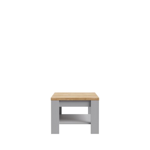 Couchtisch >BOHOL< in Riviera Eiche Dekor / Eiche grau - 60x45,7x60cm (BxHxT)