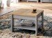 Couchtisch >BOHOL< in Riviera Eiche Dekor / Eiche grau - 60x45,7x60cm (BxHxT)