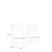 Nachtkonsole >JAKOBINA< (2er-Set), LED, Stabeiche / Schwarz Eiche - 54,7x119,7x41,1cm (B/H/T)