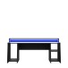 Gamingtisch >TEZAUR< LED-Wechselbeleuchtung, Fächer, schwarz matt - 200x91,1x72cm (B/H/T)