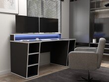 Gamingtisch >TEZAUR< LED-Wechselbeleuchtung,...