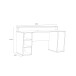 Gamingtisch >TEZAUR< LED-Wechselbeleuchtung, Fächer, schwarz/ weiss - 160x91,1x72cm (B/H/T)