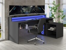 Eckschreibtisch>TEZAUR< Gamingtisch,...