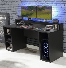Gamingtisch >TEZAUR< 5 Fächer, 2 Böden,...